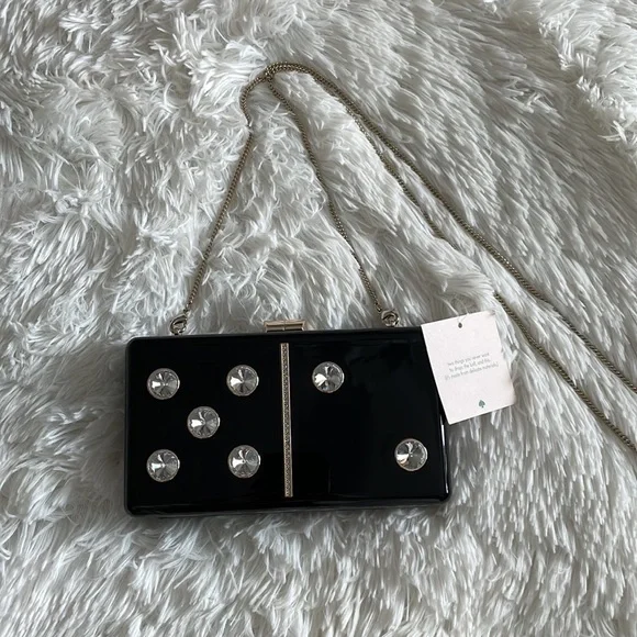 SOLD NWT Kate Spade Roll Domino Clutch - Picture 3 of 9